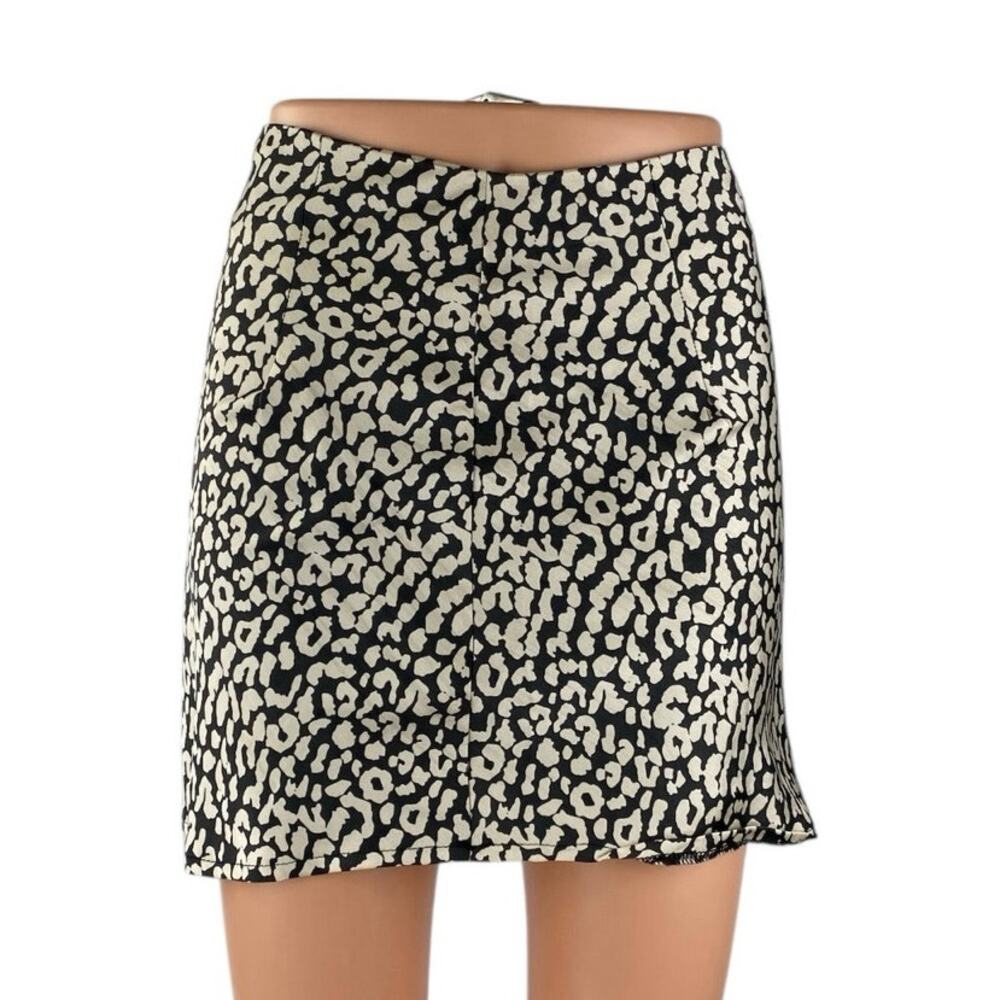 Princess Polly Multicolor Leopard Animal Print Mini Straight A-line Skirt Size 2
